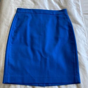 J Crew Blue Pencil Skirt
